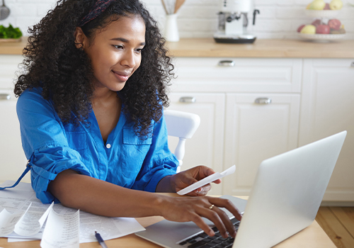 Business Owner Doing Online Business Banking